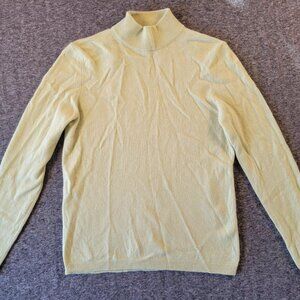 Sage Green Charter Club 2-Ply Cashmere Turtleneck Sweater Sz S